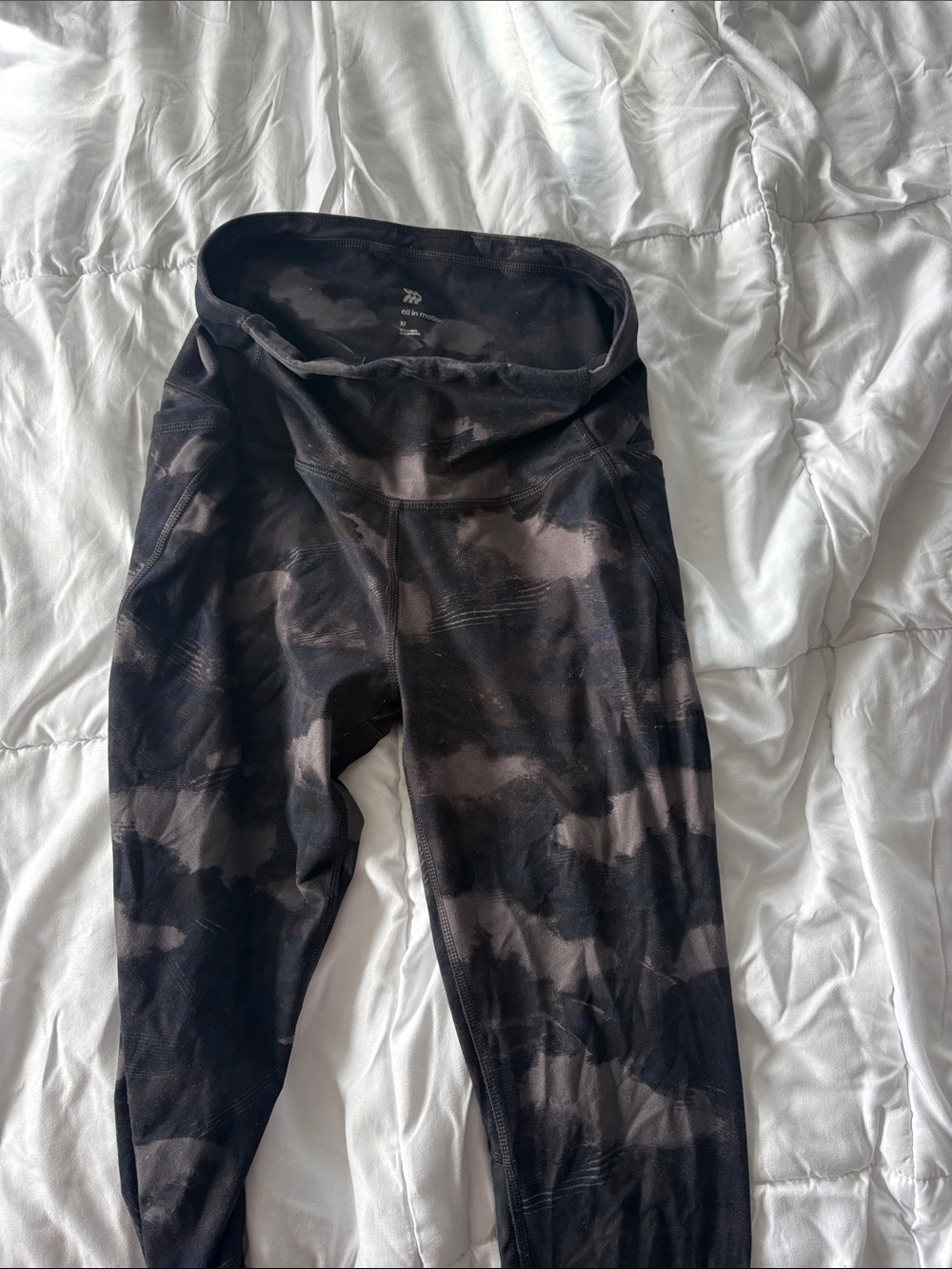 Women’s  Performance Leggings - Black Tie-Dye